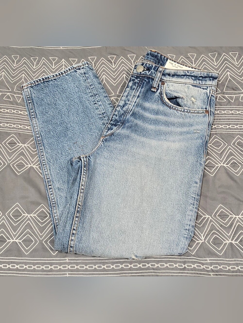 Rag & Bone Nina High Rise Ankle Cigarette Jeans Size 28